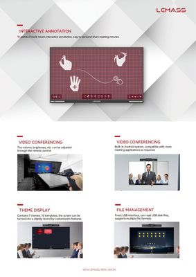Экран дисплея СИД 220 дюймов коммерчески для Signage 3840Hz цифров встречи обновленный тариф